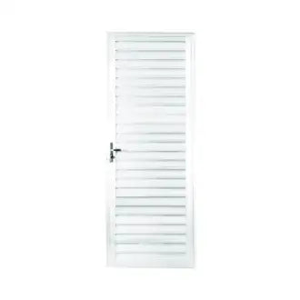 Porta Alumínio Lado Esquerdo Veneziana 80X210 Metaflex