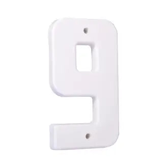 Algarismo Residencial 9 19Cm Branco Macloren