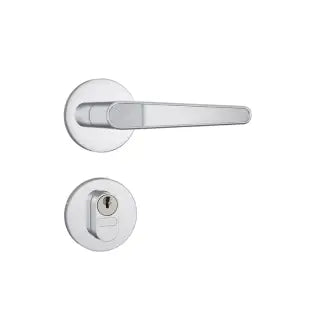 Fechadura Externa Alavanca Inox 80303 Roseta Redonda