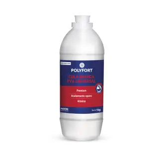 Cola Branca Pva Profissional Universal 01Kgx12 Polyfort