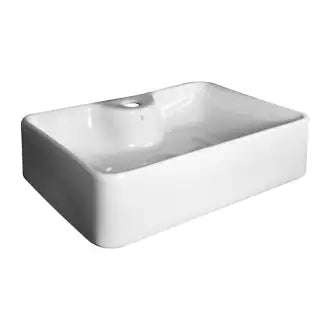 Cuba Apoio Louça Retangular Branco 40X30x10,5 Luzart