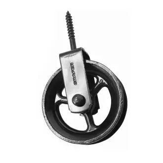 Roldana 06 Cm P/Corda Parafuso Metal