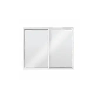 Janela Alumínio 2 Folhas Vidro Liso 1,0 A X1,2 Branco Esquadromil