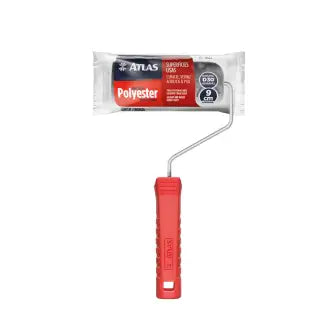 Rolo Espuma Poliéster 09Cm C/Suporte Atlas 406 C36