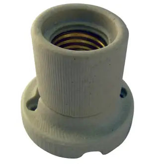 Soquete Porcelana Fixo Teto Branco Foxlux C25