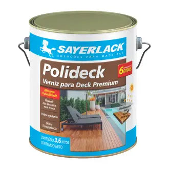 Verniz Deck Polideck 3,6L Sayerlack
