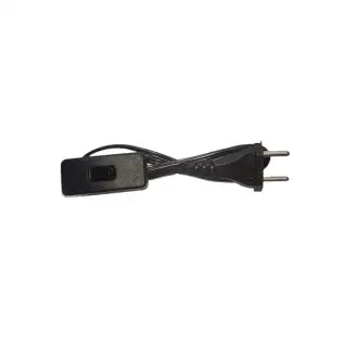 Cordão Abajur C/Interruptor Preto