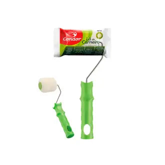 Rolo Lã Natural 05Cm C/Suporte Condor 958