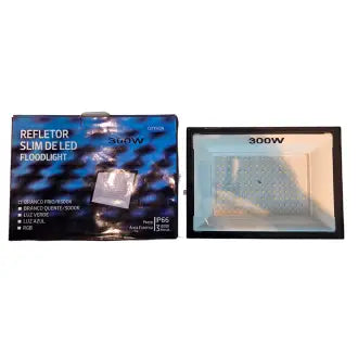 Refletor Led 300W Preto 6500K Oytron Bivolt