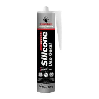 Cola Silicone Uso Geral Branca 260G Garra