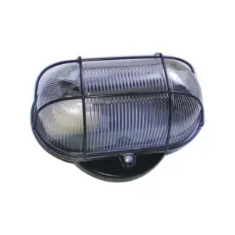 Luminária Tartaruga Preta Ferro Oval C6
