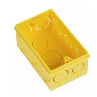 Caixa De Luz 2X4 Plástica Amarela Amanco C24
