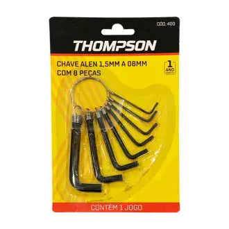 Chave Allen 8 Peças 1,5 A 8Mm Thompson