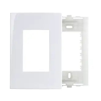 Placa 2X4 3 Postos Branca Sleek Margirius