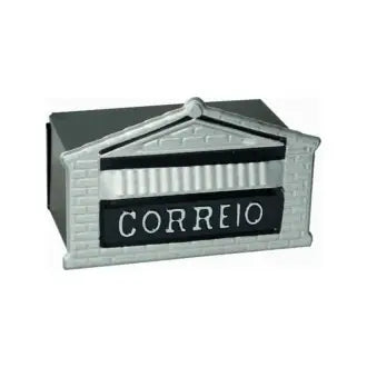 Caixa De Correio Muro Aço Popular Prata