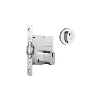 Fechadura Pivotante Roseta Redonda Cromada Stam
