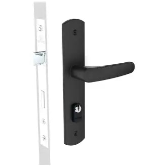Fechadura Externa Alavanca Preta Ipanema 40X53mm