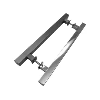 Puxador Porta Plano Inox Duplo 3X40x30