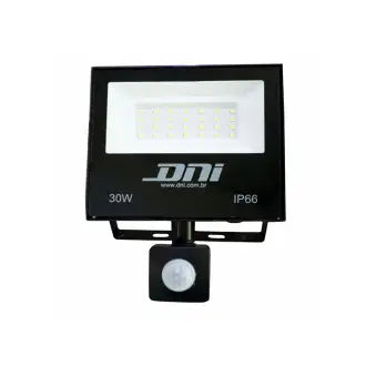 Refletor Led 30W Branco Sensor Presença