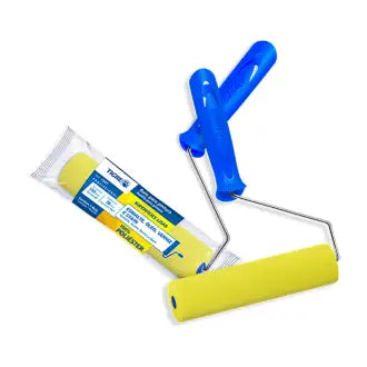 Rolo Espuma Poliester 15Cm C/Suporte Tigre