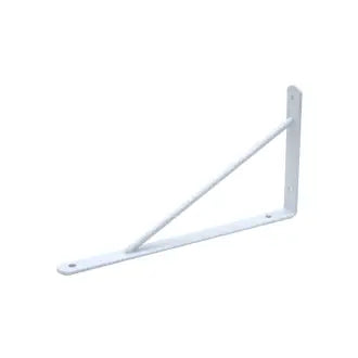 Suporte Prateleira 25Cm Branco Mão Francesa Reforçado