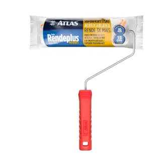 Rolo Lã Mista 15Cm C/Suporte Atlas C24
