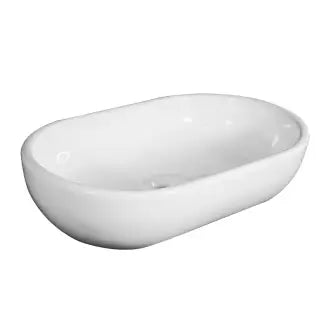 Cuba Apoio Oval Branca 28,5X44,5X11,5Cm Luz