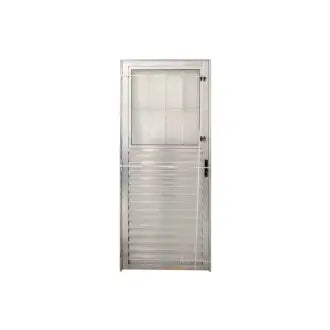 Porta Alumínio Lado Esquerdo C/Postigo 80X210 Esquadrivax