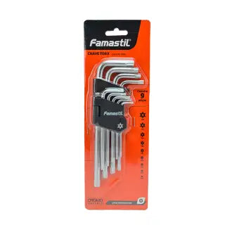 Chave Torx Famastil Cromo Vanádio 9 Peças