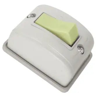 Interruptor Sobrepor 1 Tecla Simples Cinza Retangular Radial C10