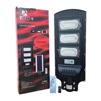 Luminária Poste Solar 100W 6500K