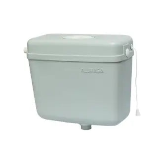 Caixa Descarga S/Engate 9L Cinza Claro Alumasa C5
