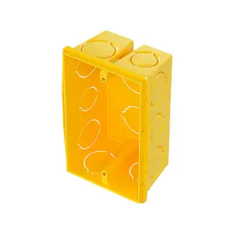 Caixa Luz 2X4 Plástico Amarelo Empilhável Fortlev C20