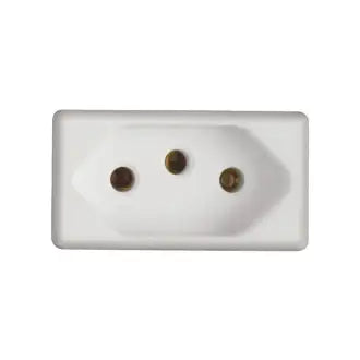 Tomada 10A S/Placa Modular Branca Liz/Lux2 Tramontina