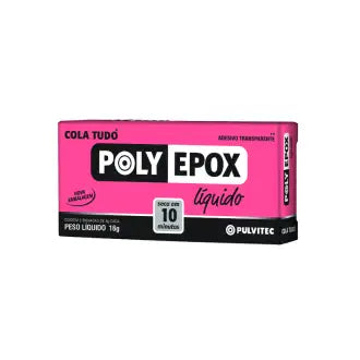 Adesivo Epóxi Polyepoxi Líquido 16G 10 Minutos C6
