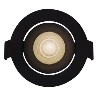 Spot Led Direcionável 5W 3000K Redondo Preto Elg