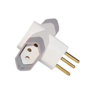 Pino T 3 SaíDas 10A 2P+T Branco Luster C50