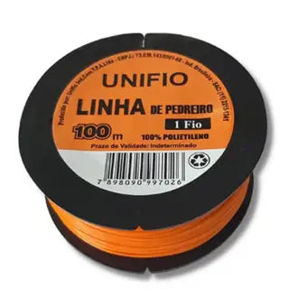 Linha Pedreiro Lisa 100M Laranja Unifio