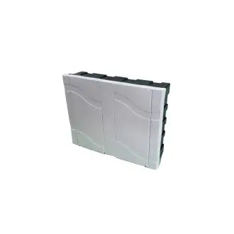 Quadro Disjuntor Pvc Embutir 16 Branco / 12 Preto Branco Thompson
