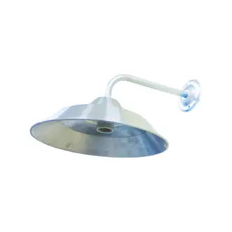 Arandela Alumínio Externa C/Braço Curvo 25Cm