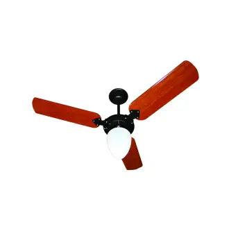 Ventilador Teto Colonial Preto 127V Verniz Tron