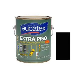 Tinta Piso Interior Exterior Eucatex 3,6L Fosco Preto