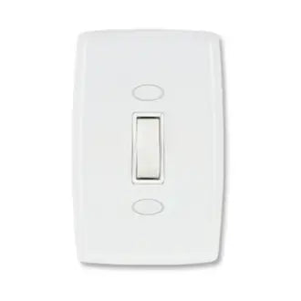 Interruptor 1 Simples 2X4 06A Branco Safira Ilumi C25