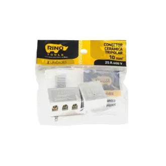 Conector Cerâmica Tripolar Rino 10Mm C2 En