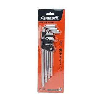 Chave Allen Abaulada Famastil C9 Peças