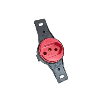 Tomada Condulete Redonda S/Placa 20A 2P+T Vermelho