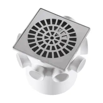 Caixa Sifonada 150X150x50 Quadrada Cromada Herc