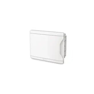 Quadro Disjuntor Pvc Embutir 4 Branco / 3 Preto Krona