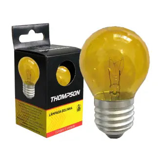 Lâmpada Bolinha 15X127 Amarela Thompson C10