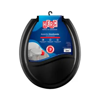 Assento Sanitário Preto Herc